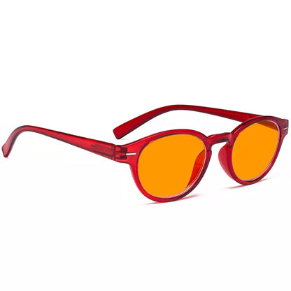 Orange Tinted Blue Light Blocking Glasses Women Men
