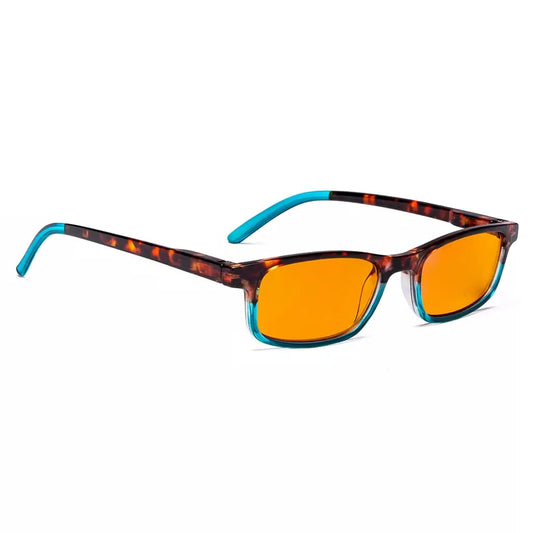 Orange Tinted Blue Light Blocking Reading Glasses Women Men
