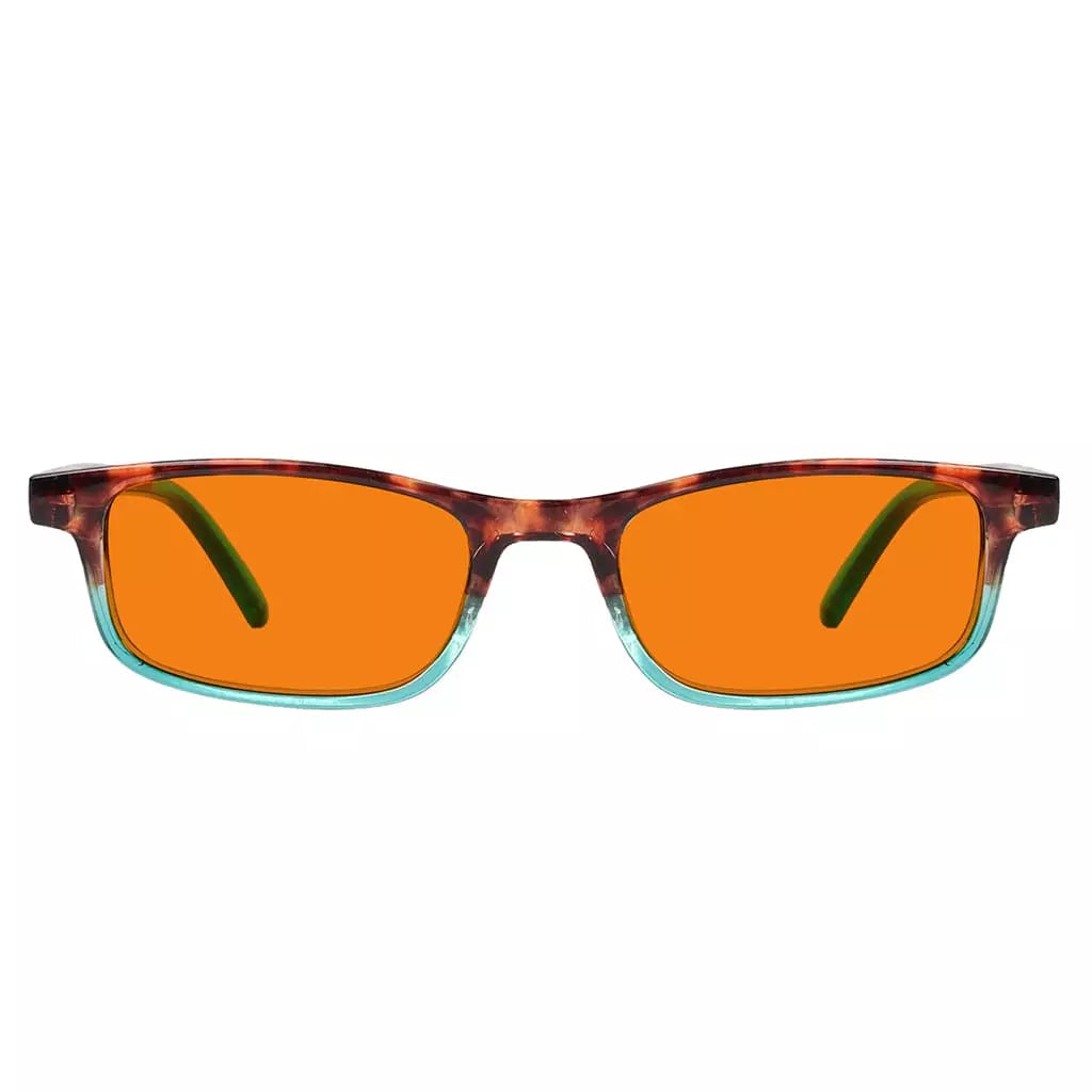 Orange Tinted Blue Light Blocking Reading Glasses Women Men