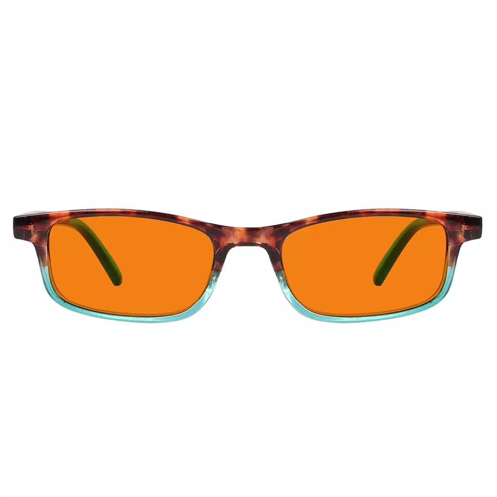 Orange Tinted Blue Light Blocking Reading Glasses Women Men