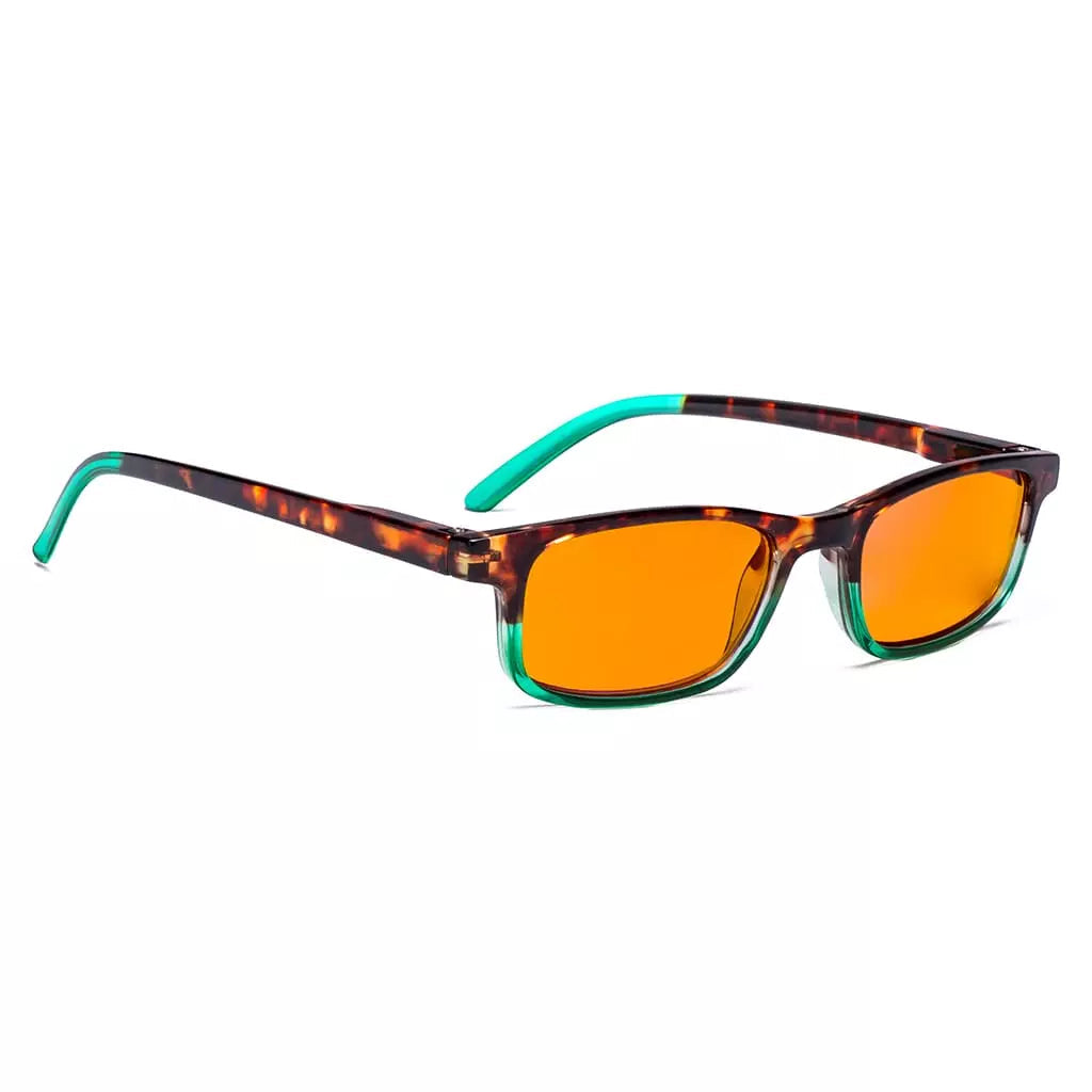 Orange Tinted Blue Light Blocking Reading Glasses Women Men