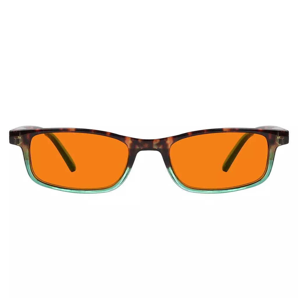Orange Tinted Blue Light Blocking Reading Glasses Women Men