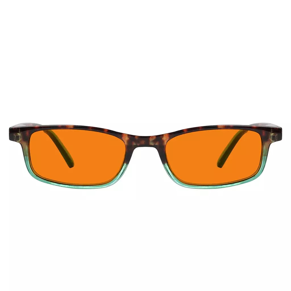 Orange Tinted Blue Light Blocking Reading Glasses Women Men