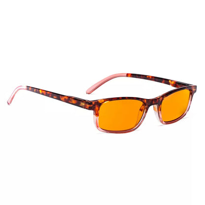 Orange Tinted Blue Light Blocking Reading Glasses Women Men