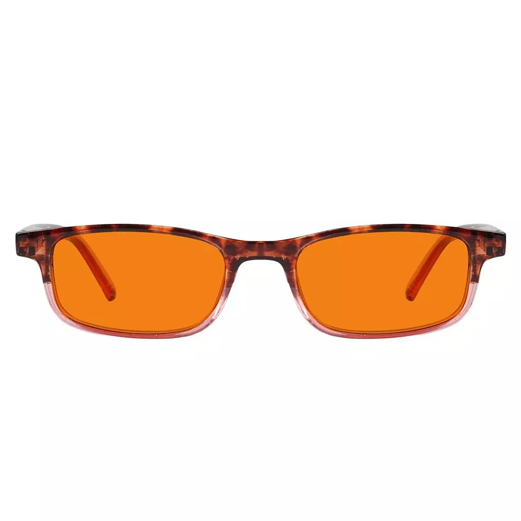 Orange Tinted Blue Light Blocking Reading Glasses Women Men