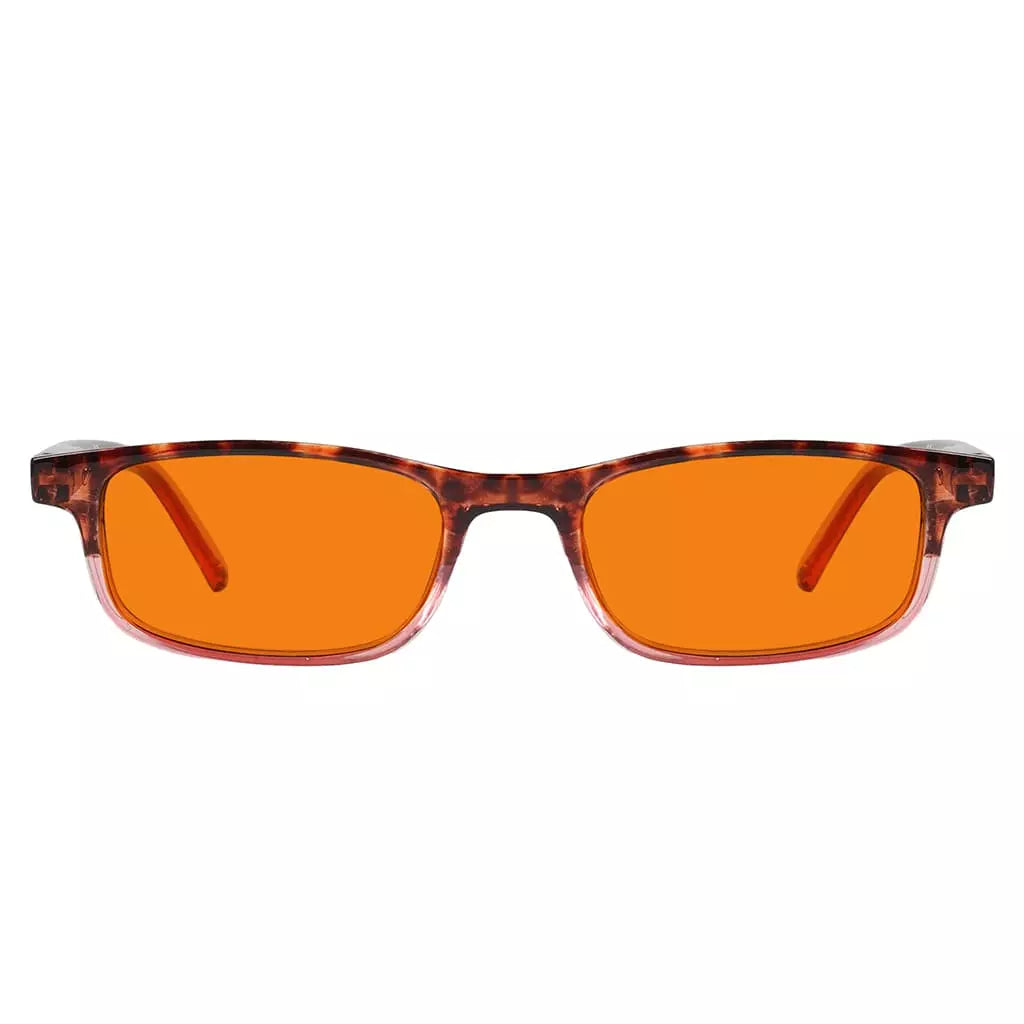 Orange Tinted Blue Light Blocking Reading Glasses Women Men
