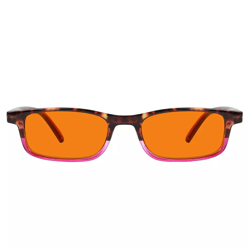 Orange Tinted Blue Light Blocking Glasses Women Men
