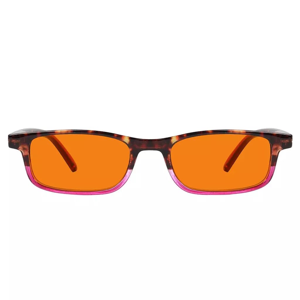 Orange Tinted Blue Light Blocking Reading Glasses Women Men