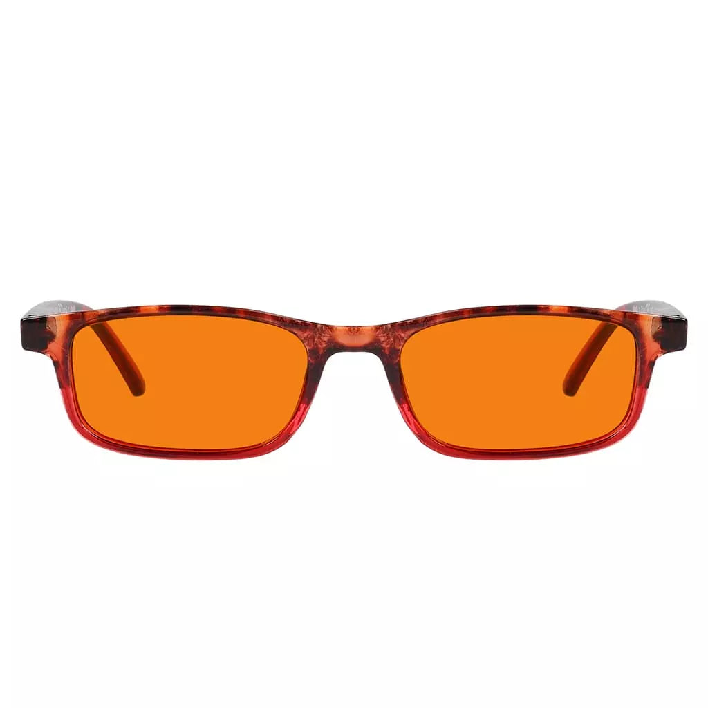 Orange Tinted Blue Light Blocking Reading Glasses Women Men