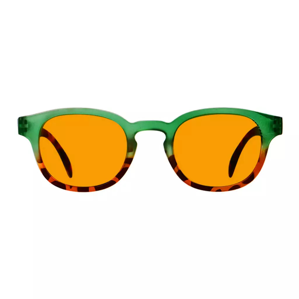Elegant Orange Tinted Blue Light Blocking Glasses Women