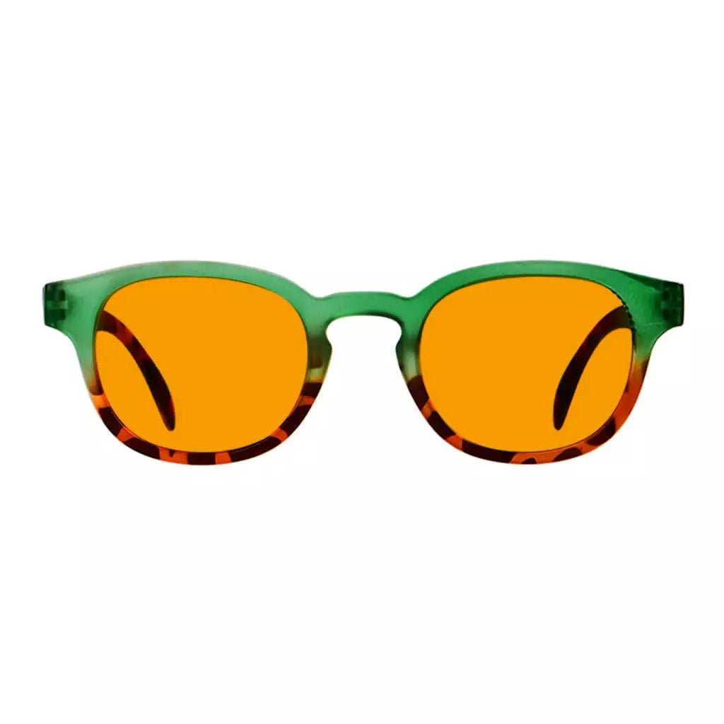 Elegant Orange Tinted Blue Light Blocking Glasses Women