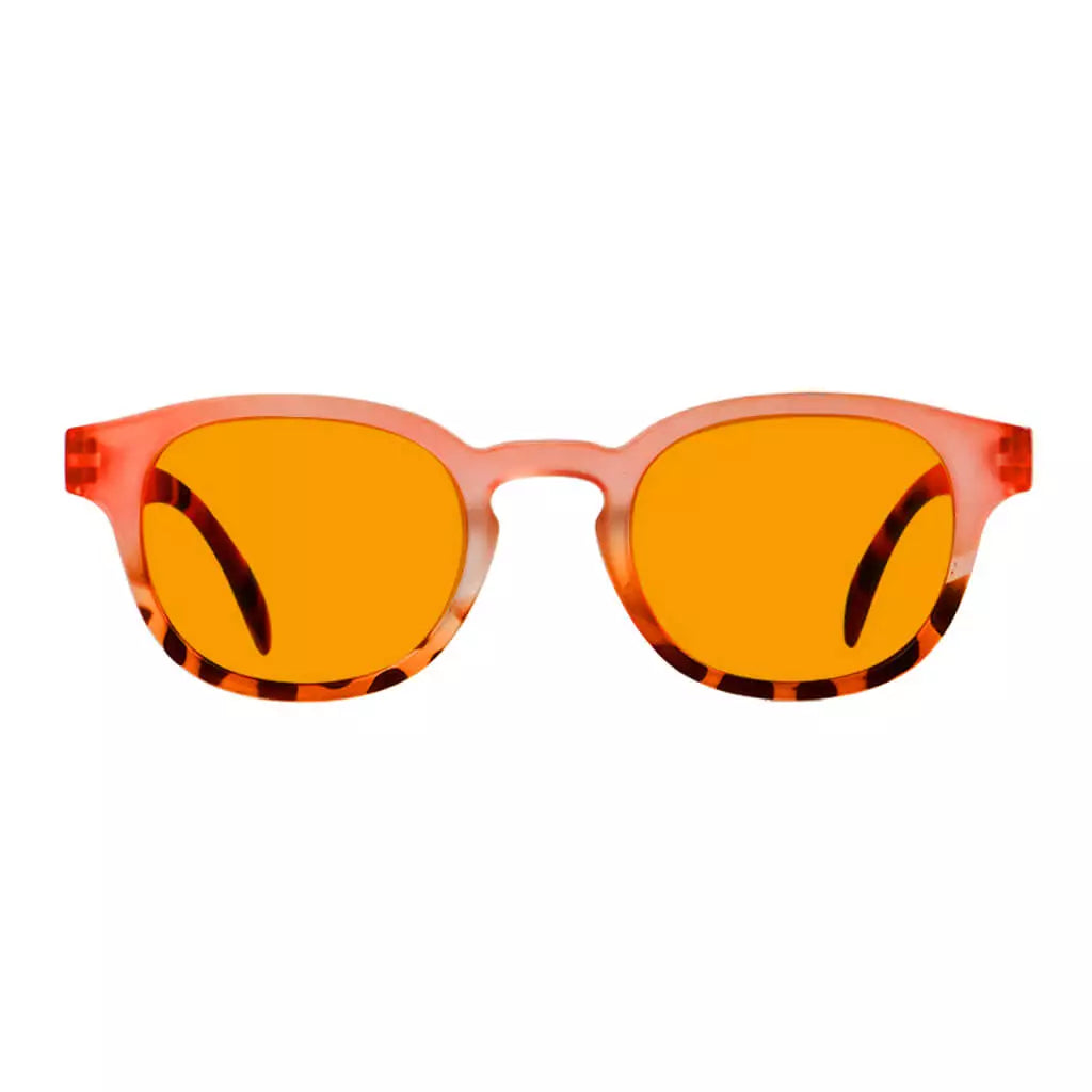 Elegant Orange Tinted Blue Light Blocking Glasses Women