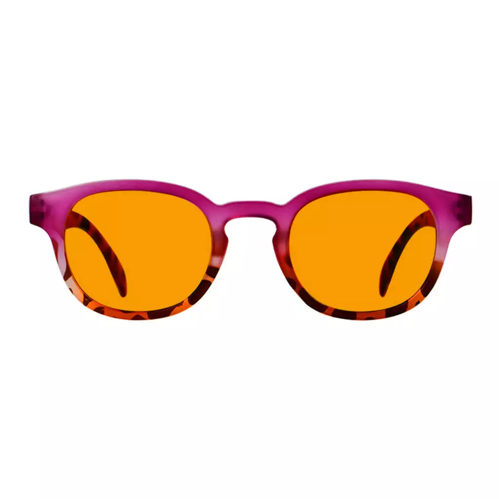 Elegant Orange Tinted Blue Light Blocking Glasses Women
