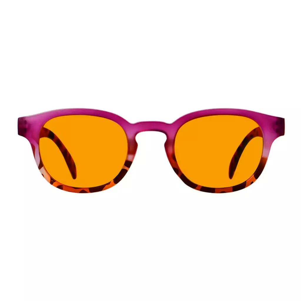 Elegant Orange Tinted Blue Light Blocking Glasses Women