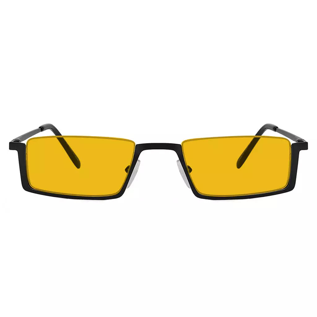 Half-Rim Orange Tinted Blue Light Blocking Reading Glasses Women Men
