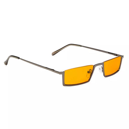 Half-Rim Orange Tinted Blue Light Blocking Reading Glasses Women Men