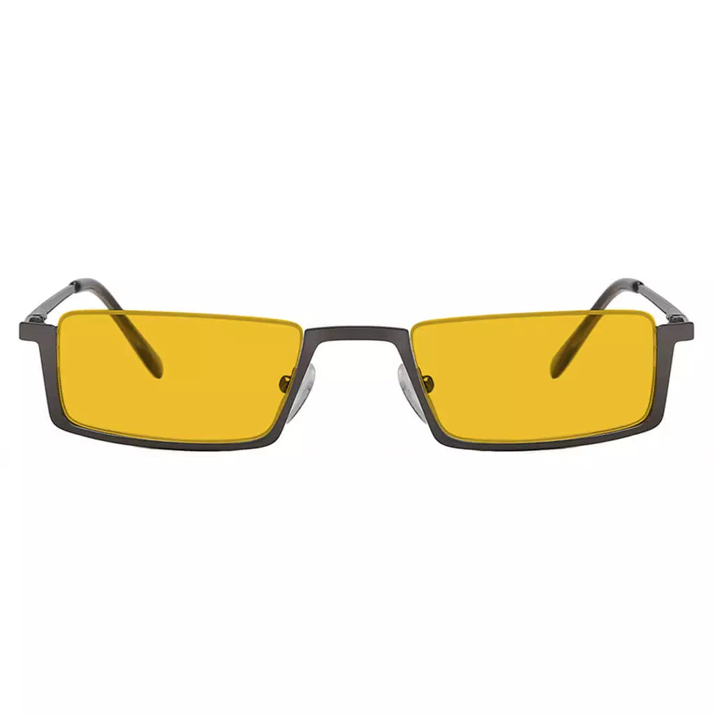Half-Rim Orange Tinted Blue Light Blocking Reading Glasses Women Men