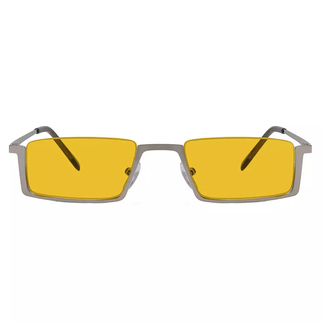 Half-Rim Orange Tinted Blue Light Blocking Reading Glasses Women Men