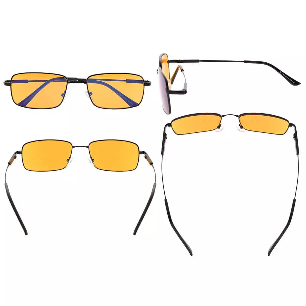 Memory Metal Blue Light Blocking Reading Glasses Women Men