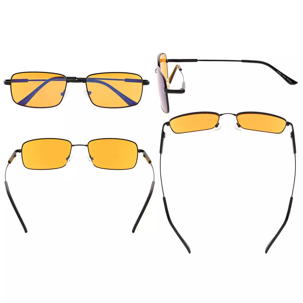 Memory Metal Blue Light Blocking Reading Glasses Women Men
