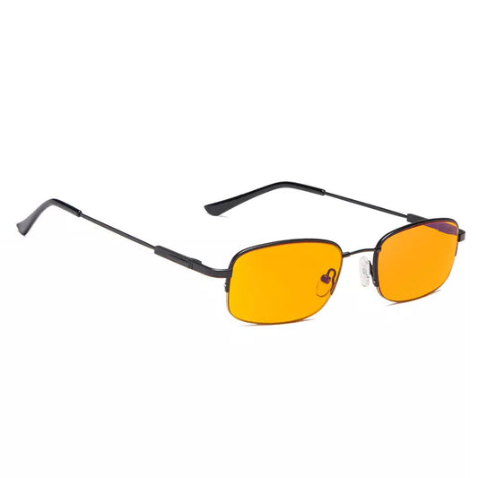 Semi-Rimless Metal Blue Light Blocking Reading Glasses Women Men