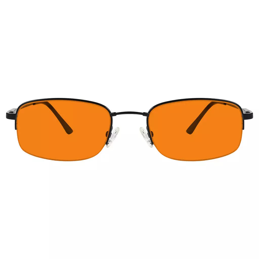 Semi-Rimless Metal Blue Light Blocking Glasses Women Men