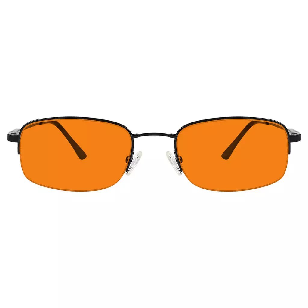 Semi-Rimless Metal Blue Light Blocking Glasses Women Men