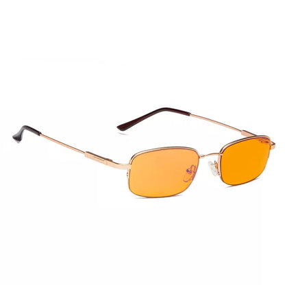 Semi-Rimless Metal Blue Light Blocking Glasses Women Men