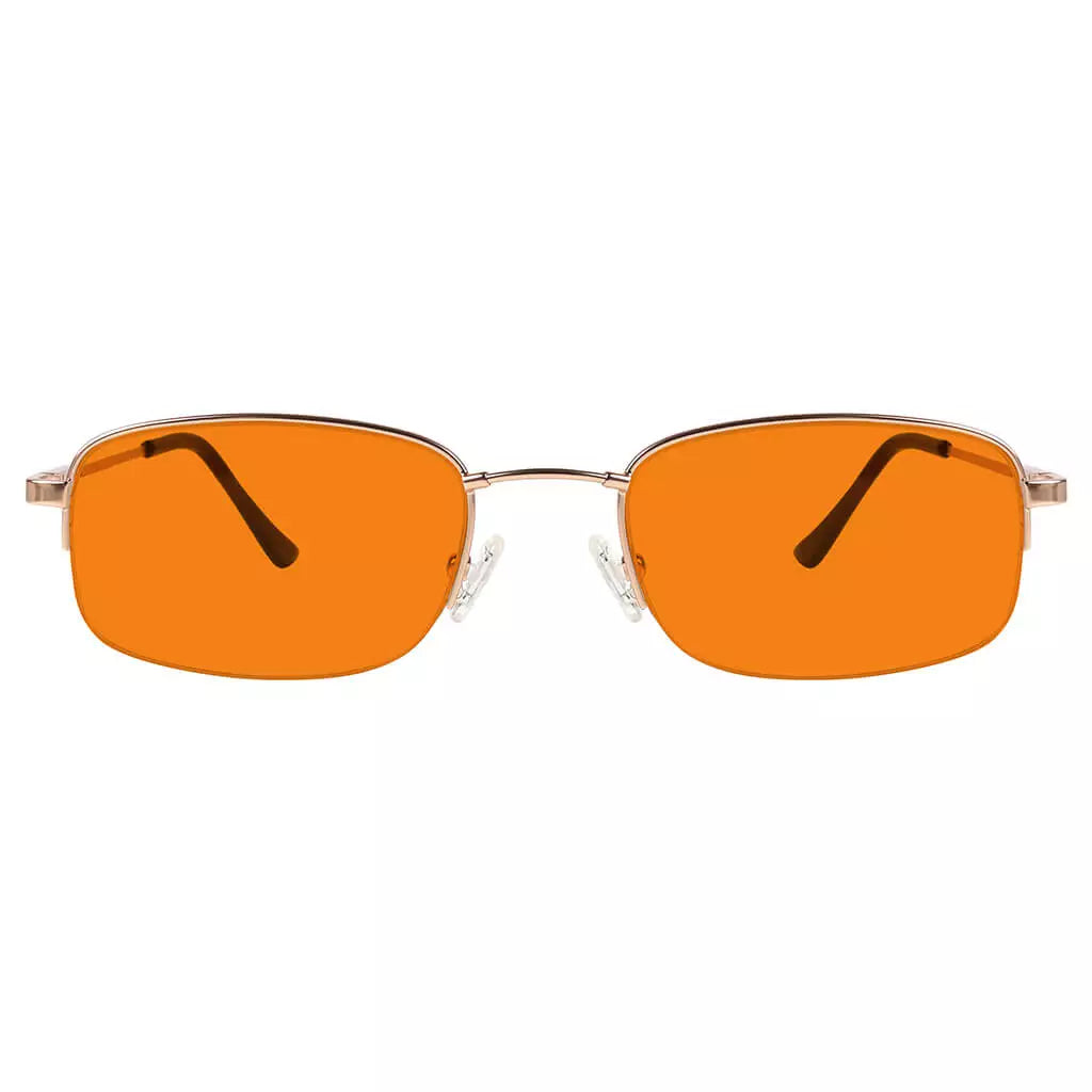 Semi-Rimless Metal Blue Light Blocking Reading Glasses Women Men