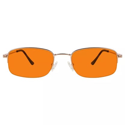 Semi-Rimless Metal Blue Light Blocking Glasses Women Men
