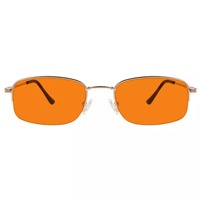 Semi-Rimless Metal Blue Light Blocking Glasses Women Men