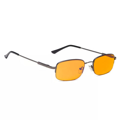 Semi-Rimless Metal Blue Light Blocking Reading Glasses Women Men
