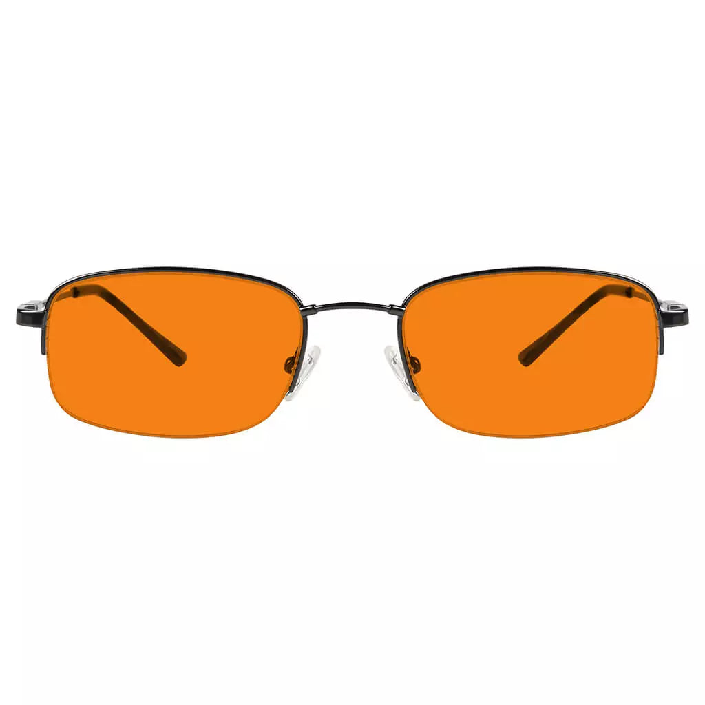 Semi-Rimless Metal Blue Light Blocking Glasses Women Men
