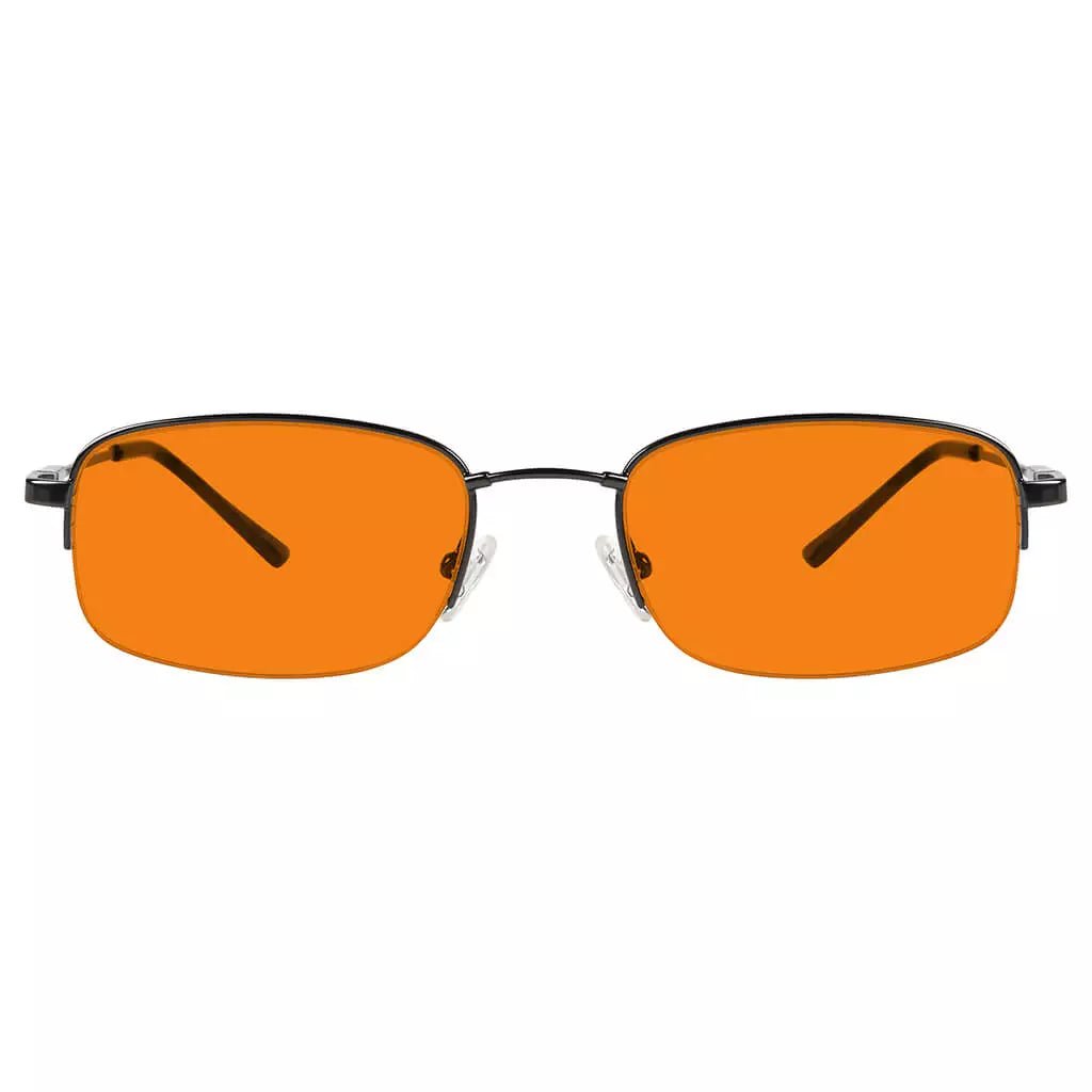 Semi-Rimless Metal Blue Light Blocking Glasses Women Men