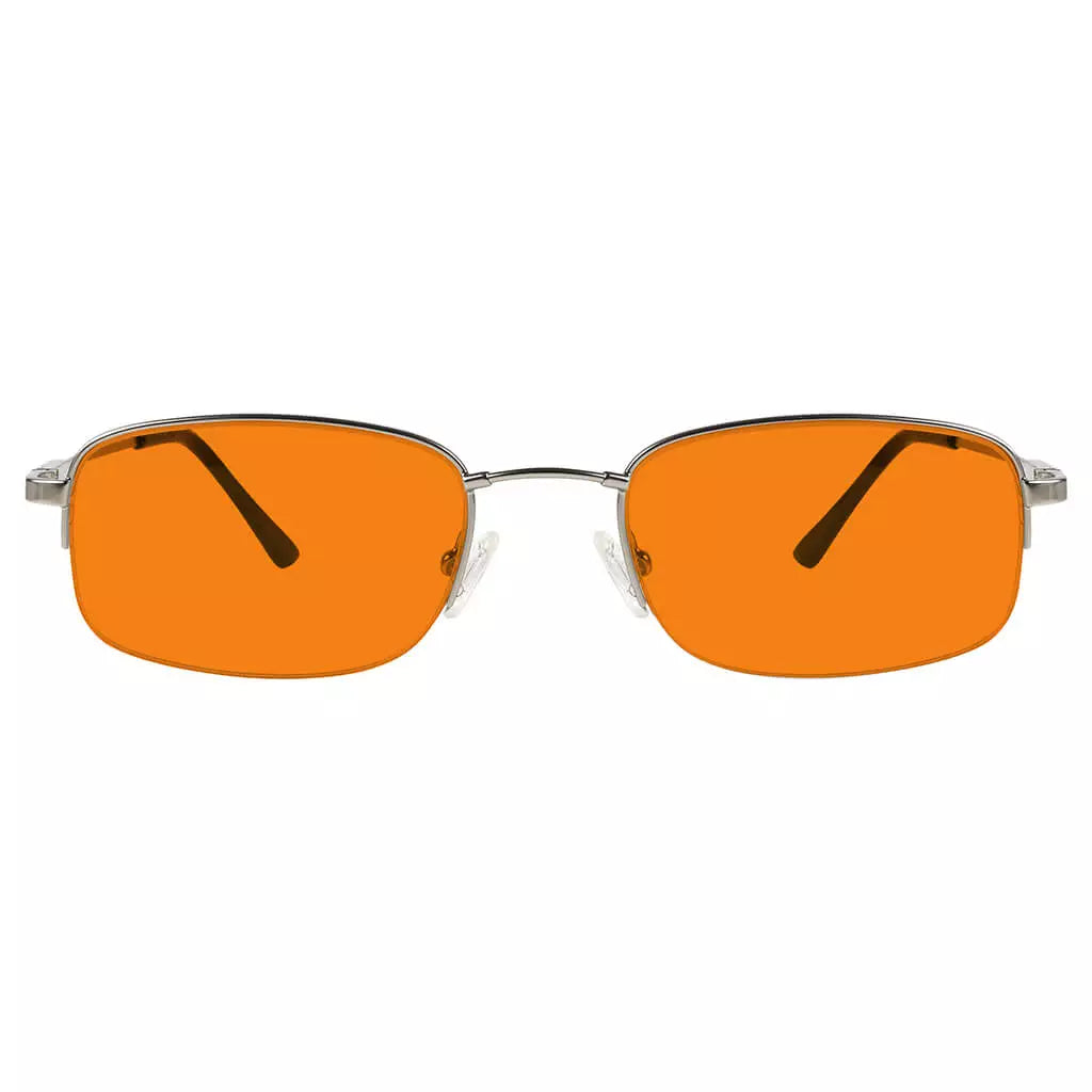 Semi-Rimless Metal Blue Light Blocking Glasses Women Men