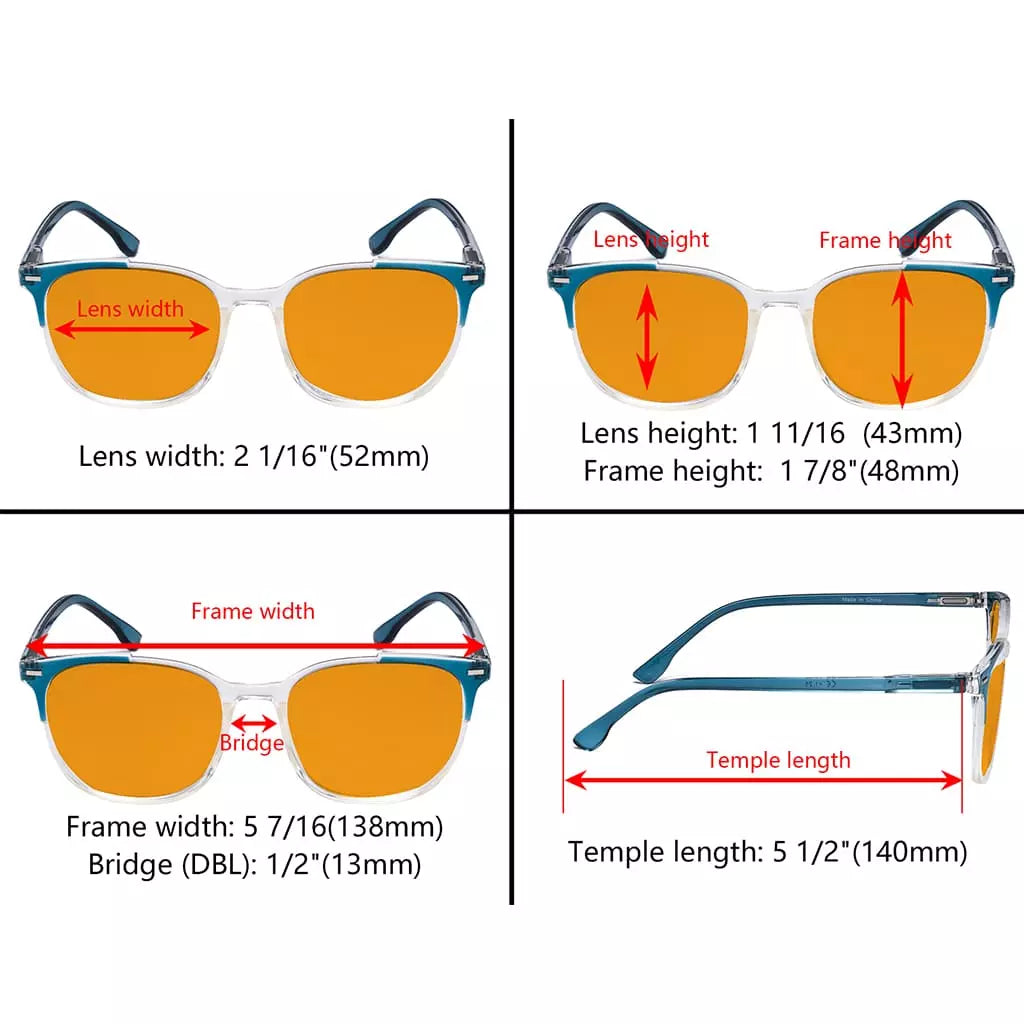 Orange Tinted Blue Light Blocking Glasses for Women