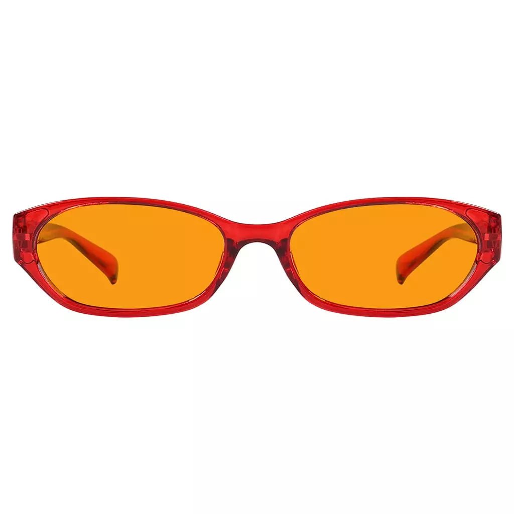 Orange Tinted Blue Light Blocking Reading Glasses for Women