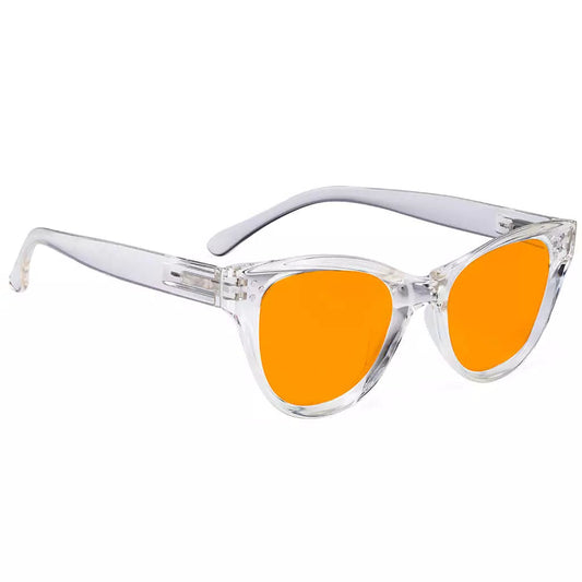 Cat Eye Orange Tinted Blue Light Blocking Glasses for Women