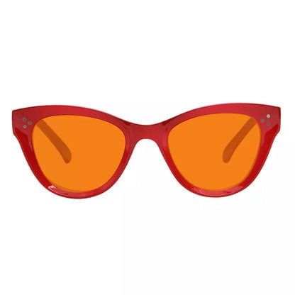 Cat Eye Orange Tinted Blue Light Blocking Glasses for Women