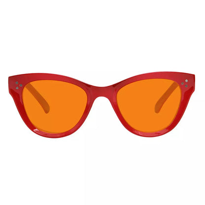 Cat Eye Orange Tinted Blue Light Blocking Glasses for Women