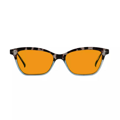 Cat Eye Orange Tinted Blue Light Blocking Reading Glasses Momen