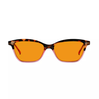 Cat Eye Orange Tinted Blue Light Blocking Reading Glasses Momen