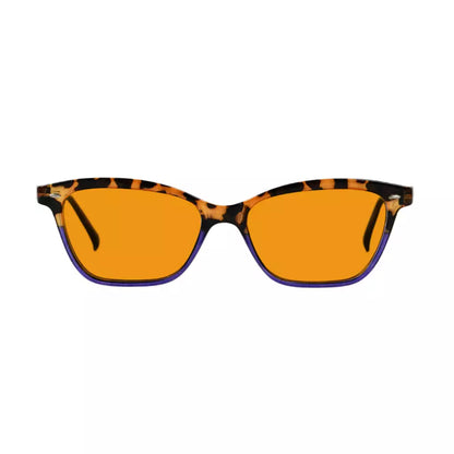 Cat Eye Orange Tinted Blue Light Blocking Reading Glasses Momen