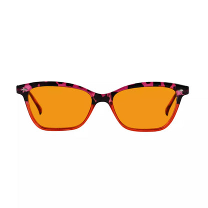 Cat Eye Orange Tinted Blue Light Blocking Reading Glasses Momen