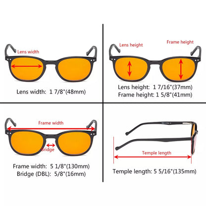 Orange Tinted Blue Light Blocking Glasses for Men