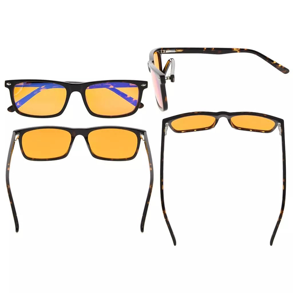Orange Tinted Blue Light Blocking Glasses for Men Women
