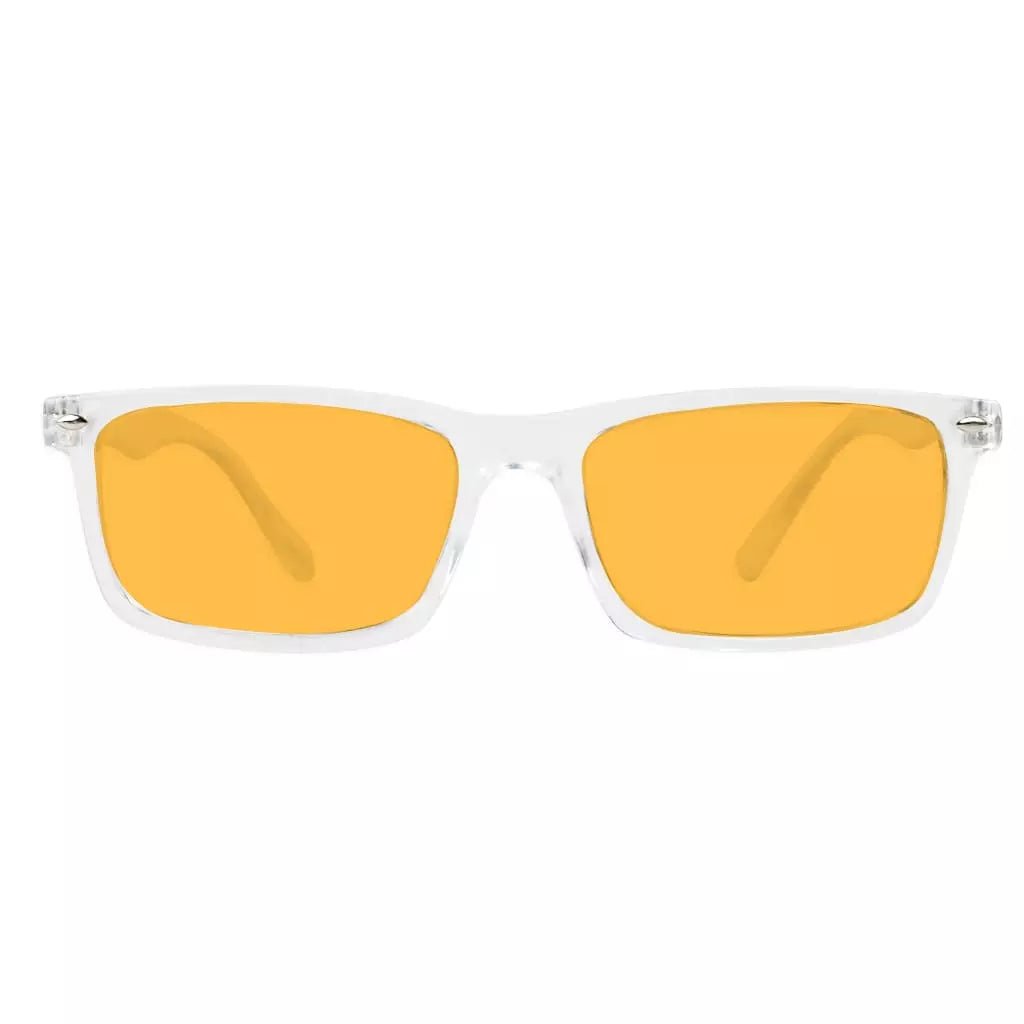 Orange Tinted Blue Light Blocking Reading Glasses for Men Women