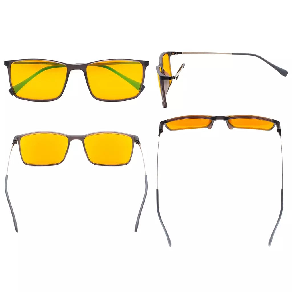 Orange Tinted Blue Light Blocking Glasses Men