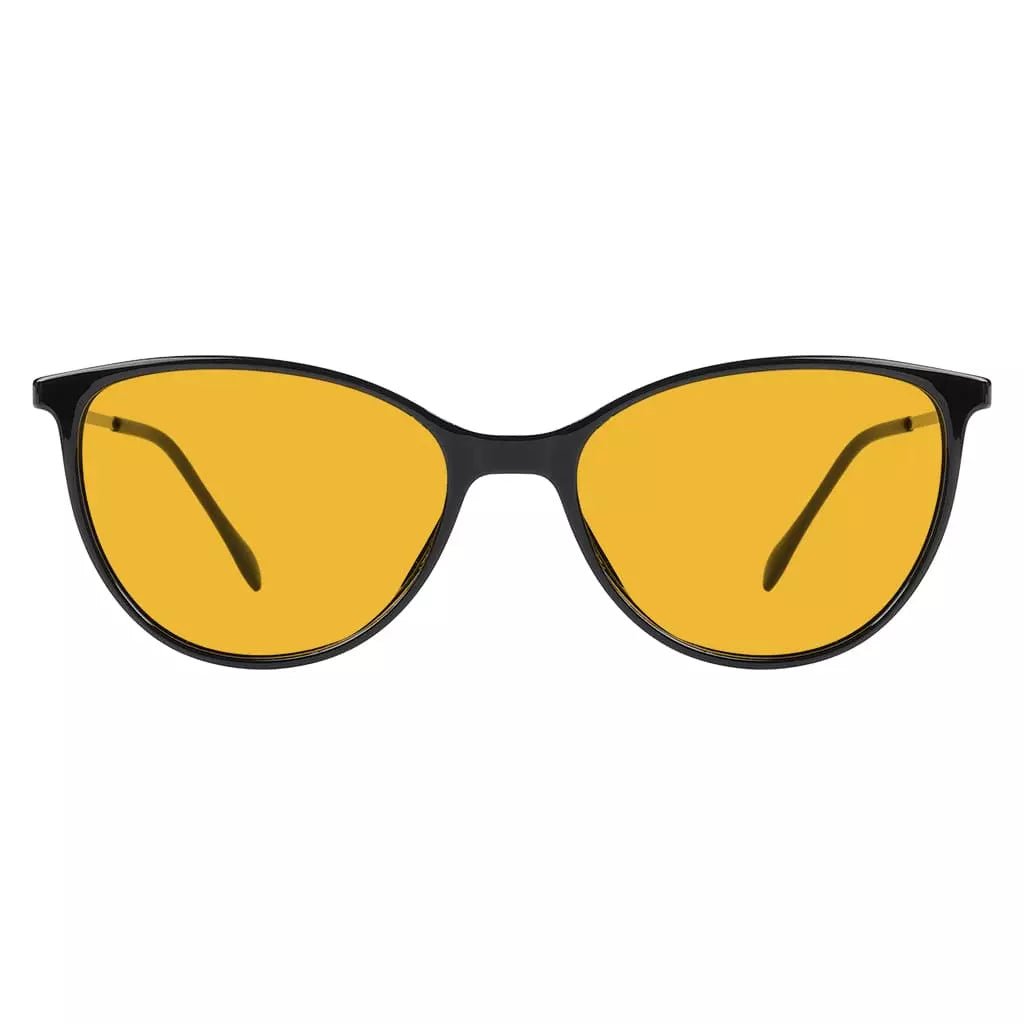 Cat Eye Orange Tinted Blue Light Blocking Glasses Women