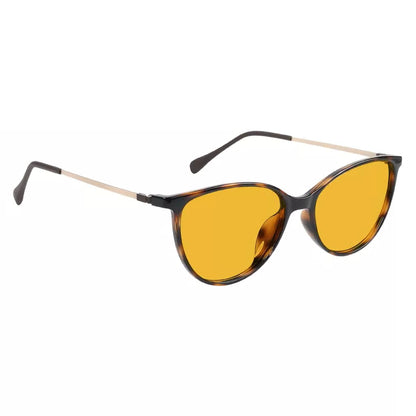 Cat Eye Orange Tinted Blue Light Blocking Glasses Women